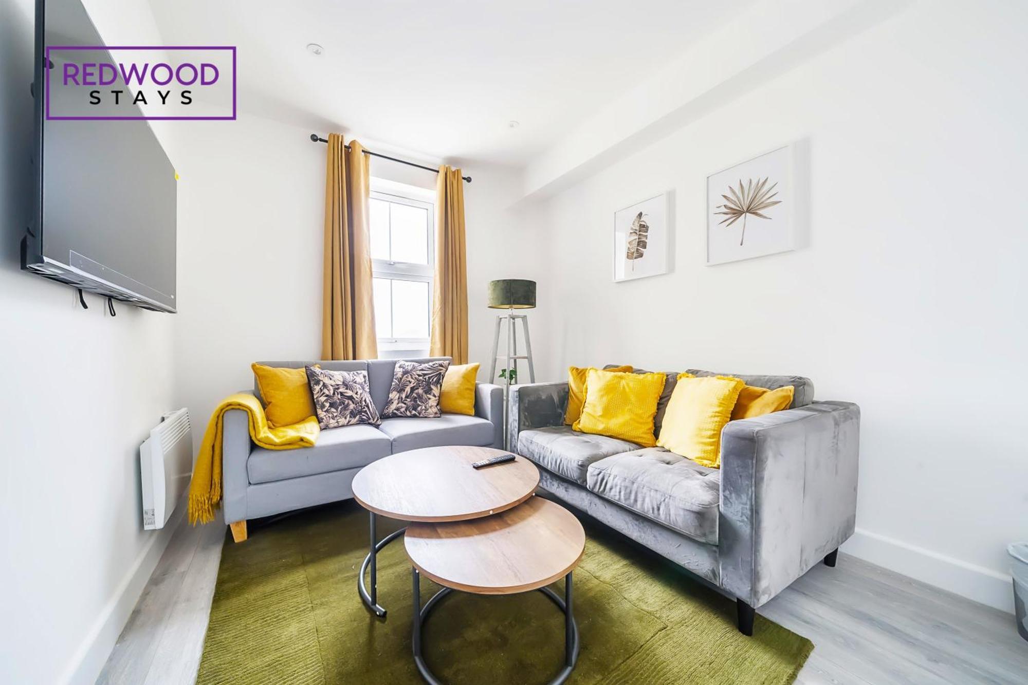 Brand New, 2 Bed 1 Bath, Modern Town Center Apartment, Free Wifi & Netflix By Redwood Stays Aldershot Ngoại thất bức ảnh